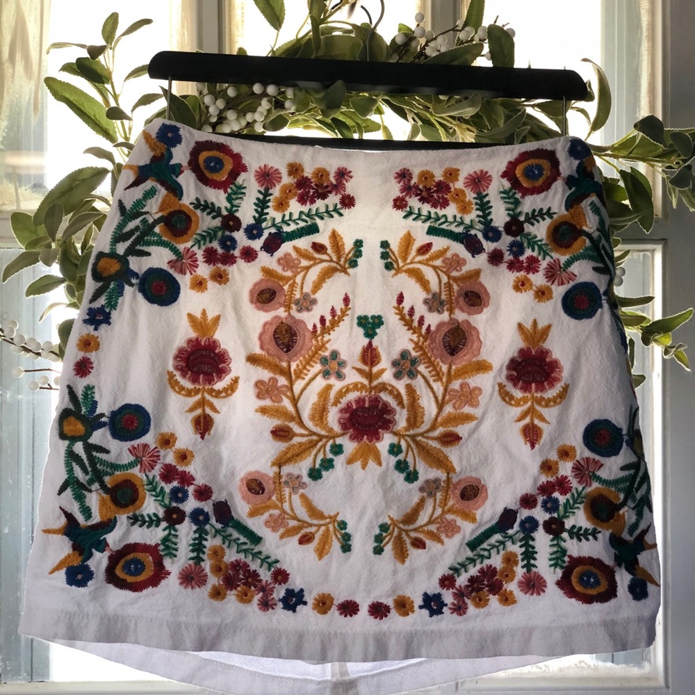 Umgee Embroidered Skirt